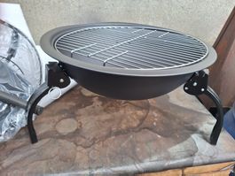 Feuerschale🤩45 cm Grillstelle Grillrost Plane Holzlegerost