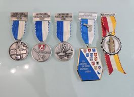 5x Medaillen Zürcher Distanz- & Volksmärsche 1965 - 1968