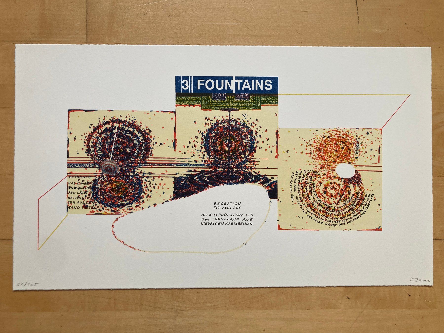 Grafica & Litografie: Mario Sala, 3 Fountains, 2000 – Usato da Zürich venduto da egls