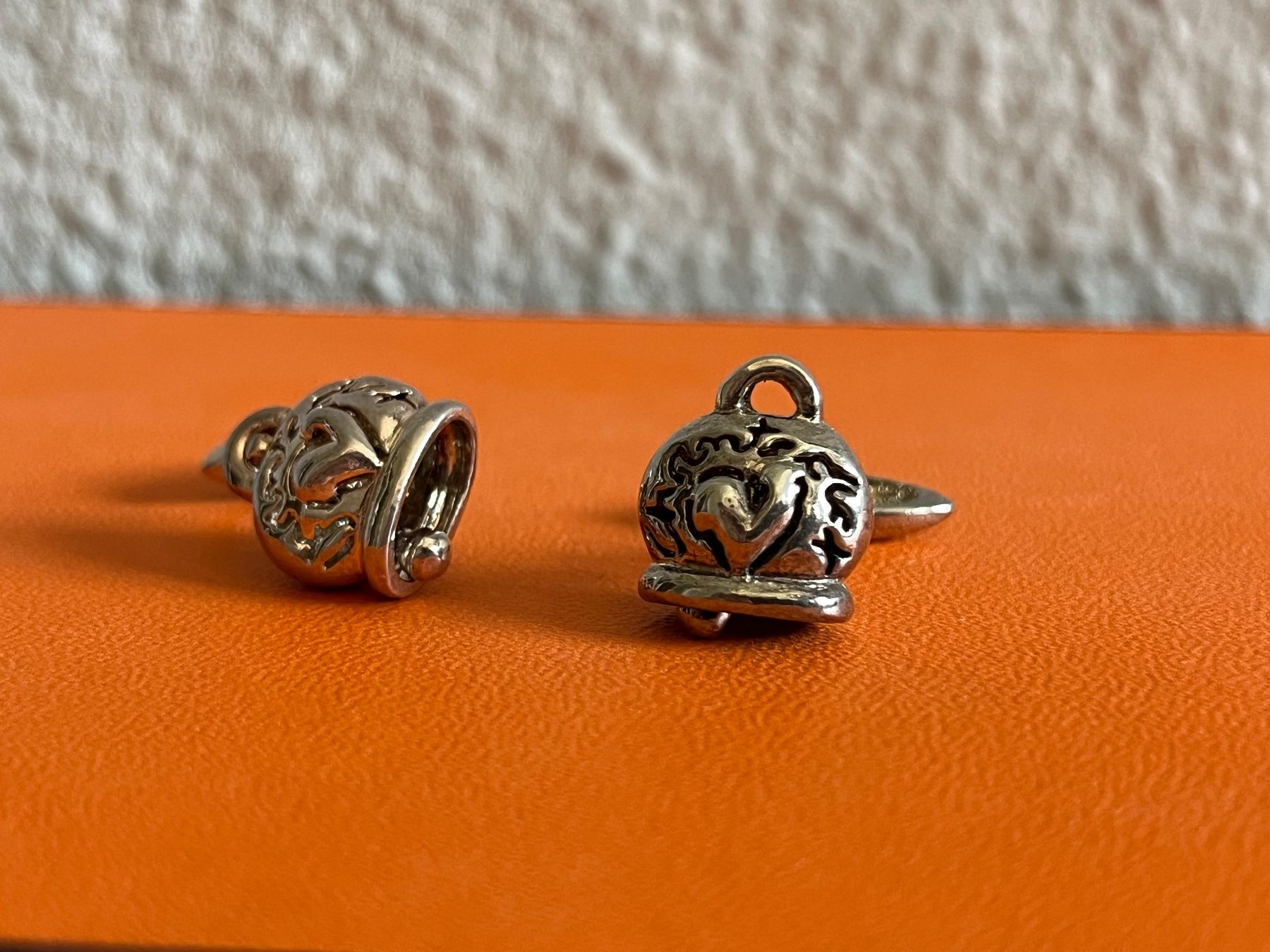 Manschettenknöpfe: CHANTECLER Capri silver cufflinks gemelli campanella – Gebraucht aus Lugano von LVC 3