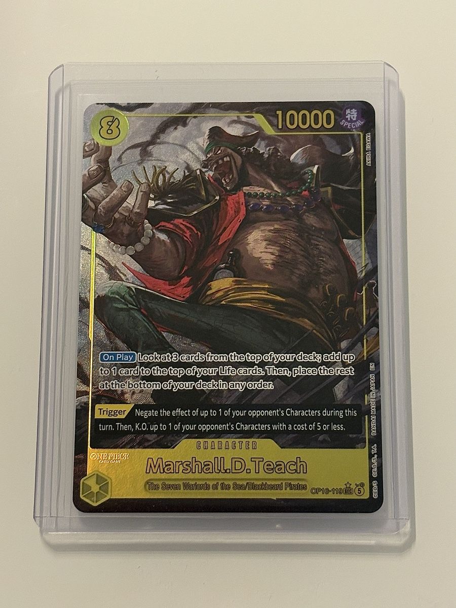 Bandai Carte collezionabili: One Piece TCG - Marshall.D.Teach OP16-119 – Nuovo (secondo la descrizione) da Pieterlen venduto da Mira_o7