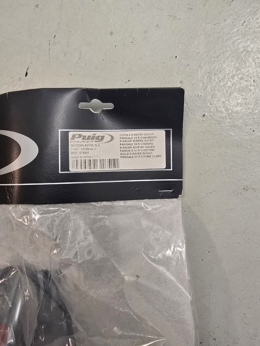 Ducati Tutti i ricambio per moto: Puig Ducati V4S Frontscheibe – Nuovo e nell'imballaggio originale da Niederbipp venduto da Tiffany1771 1