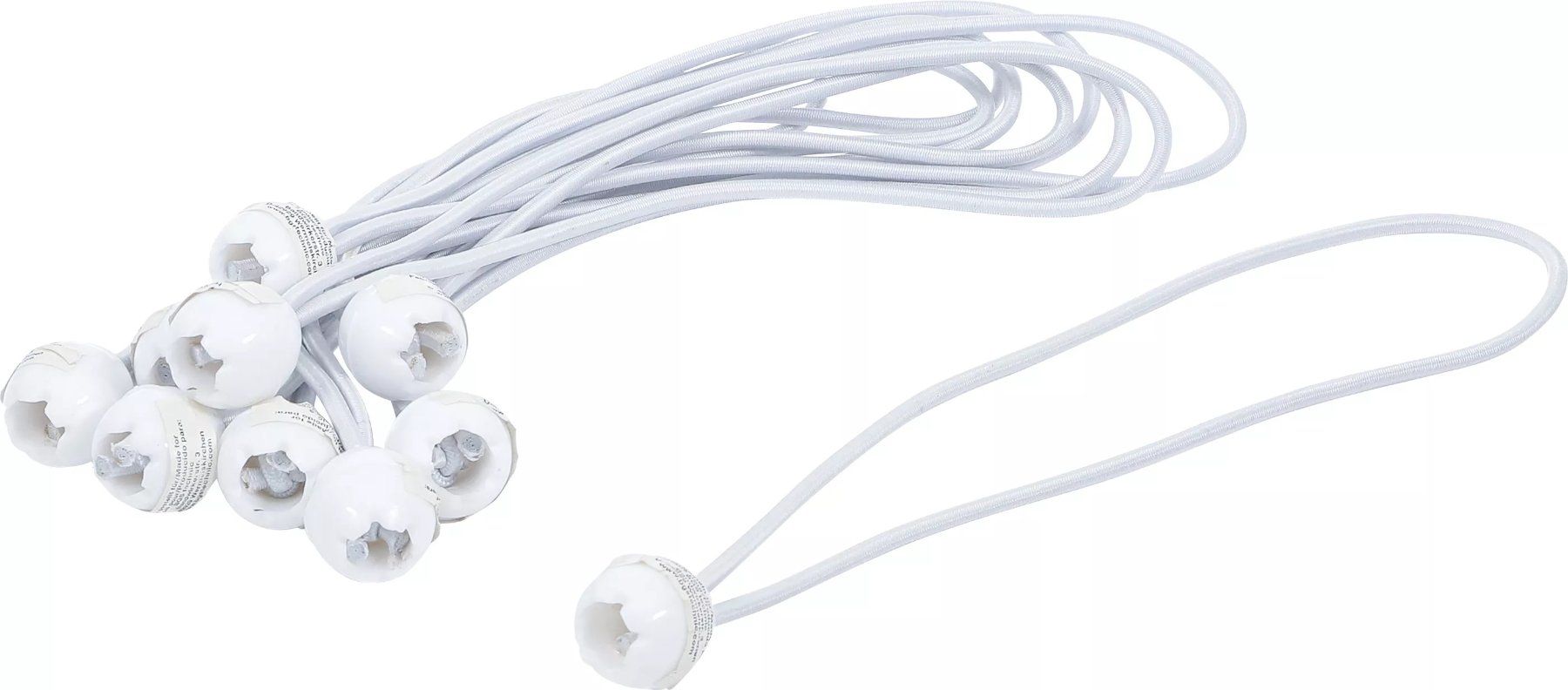 Anhängerersatzteile: Spanngummi-Satz mit Kugel, 15 cm, 10-tlg. – Neu und originalverpackt aus Dietikon von KFZ-Spezialwerkzeuge