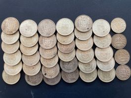 39 Silbermünzen