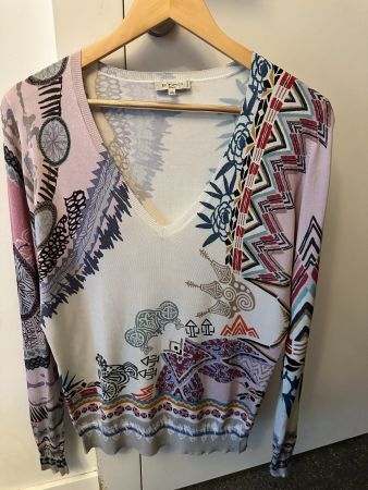 Chic pull ETRO 100% soie ETRO-Pullover 100% Seide 879CHF