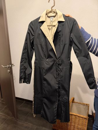 PAULE KA – Imperméable / Trench réversible noir et beige