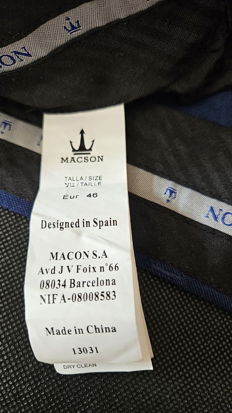 Anzüge, Sport- & Funktionsanzüge: Anzug Gr. 46 Macson – Neu (gemäss Beschreibung) aus Winterthur von Aluger6 4