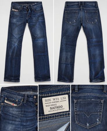 Diesel Safado W31 L32, Regular Slim-Straight, État neuf!