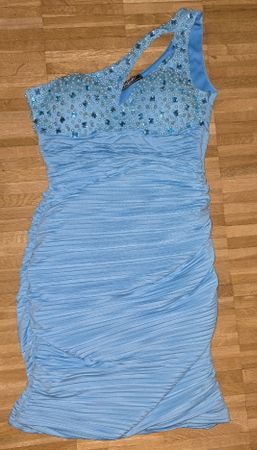 1x getragen:Koucla Minikleid Pailetten One Size (S/M) türkis