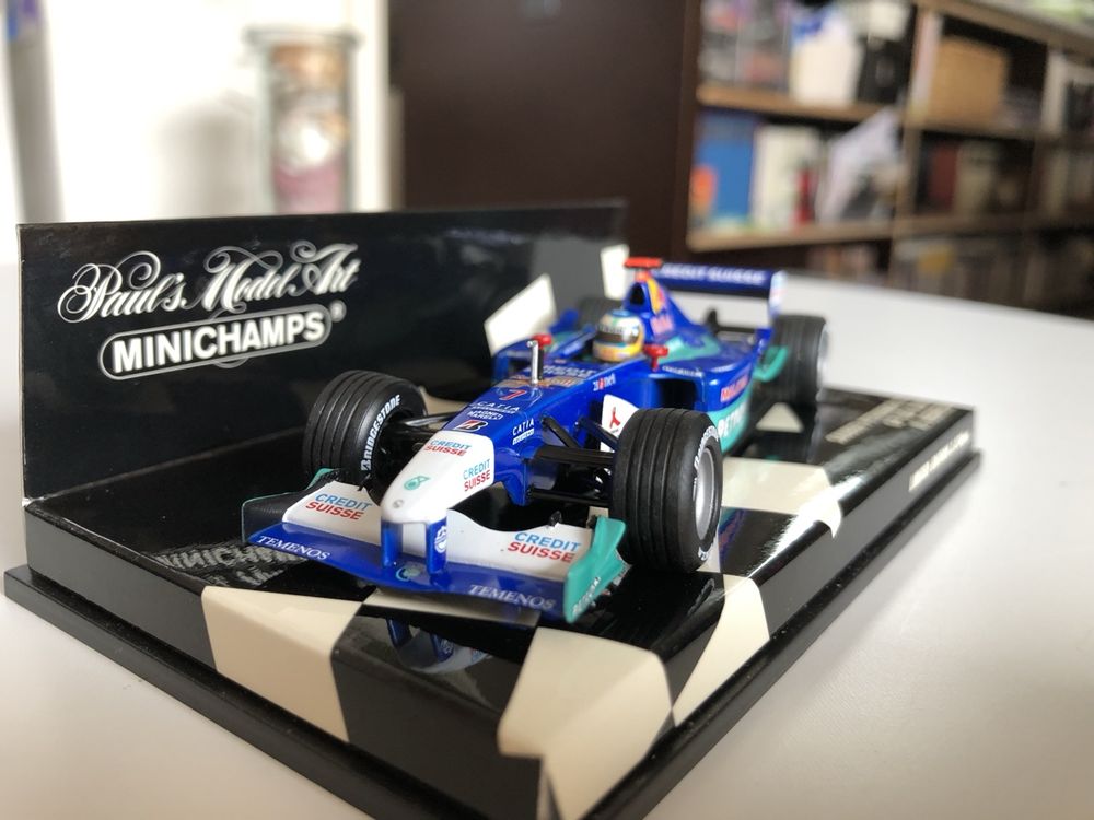 Voiture Miniature Course Coffret Formule 1 Sauber Petronas C21 Minichamps 1/43