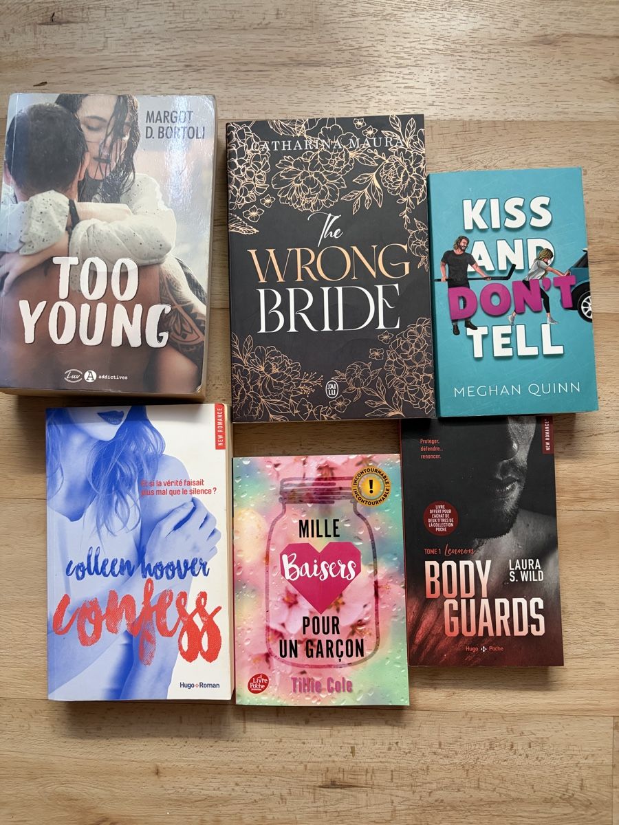 Bücher: Lot de 6 romances en français  – Gebraucht aus Crissier von Nouchki76
