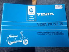 Vespa piaggio PX 125 T5 manuel d'entretien original antik 