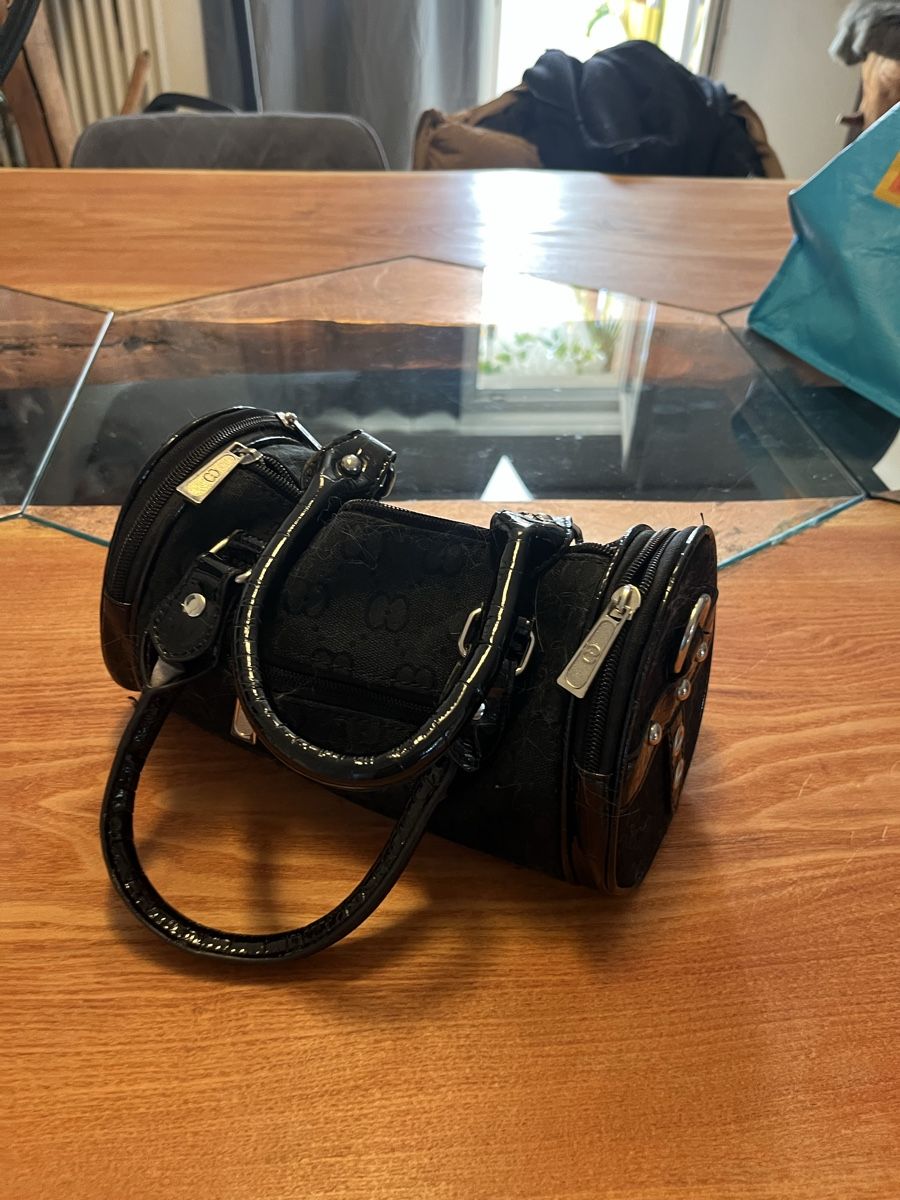 Borse da donna: Handtasche schwarz Glitzer Silber Gucci Style – Usato da Gelterkinden venduto da DominikWeissDesign 3