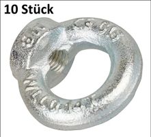 10 Stk. Ringmutter M 8 verzinkt. Kostenfreie Zustellung!