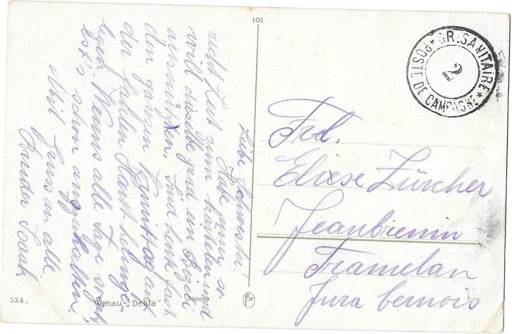 Cartoline postali: Künstlerkarte C. Klein Erdbeeren Feldpoststempel – Usato da Olten venduto da clotaldi 1