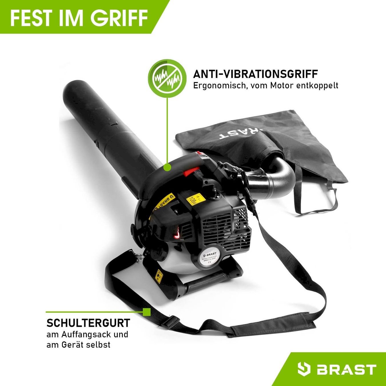 Laubbläser & Laubsauger: BRAST Benzin Laubsauger Laubbläser – Neu und originalverpackt aus Bottighofen von zaap 5