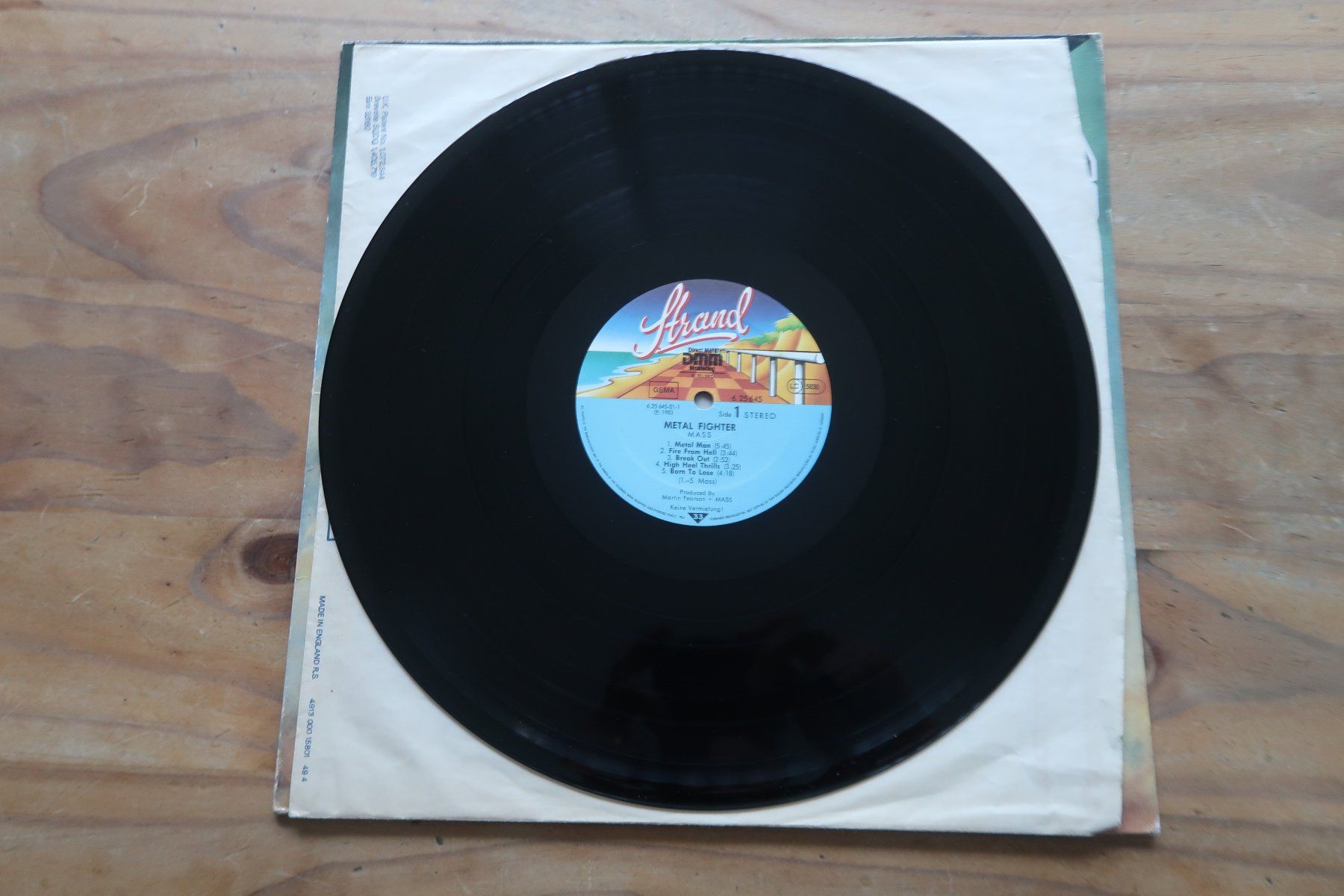 Schallplatten: MASS - METAL FIGHTER - VINYL LP – Gebraucht aus Basel von Patiscat 3