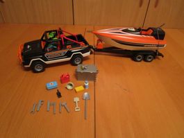 Playmobil - Geländewagen mit Off-Shore-Rennboot