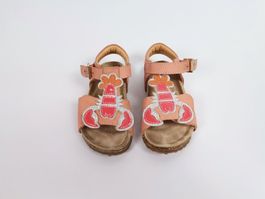 OCRA Mädchen Sandalen Gr.24 Leder Hummer Pink/Rosa