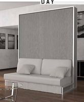 Lit escamotable sans fixation au mur. Made en Italie
