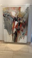 Original Kunstwerk, H.R.Wüthrich, abstrakt, Rot/Grau!