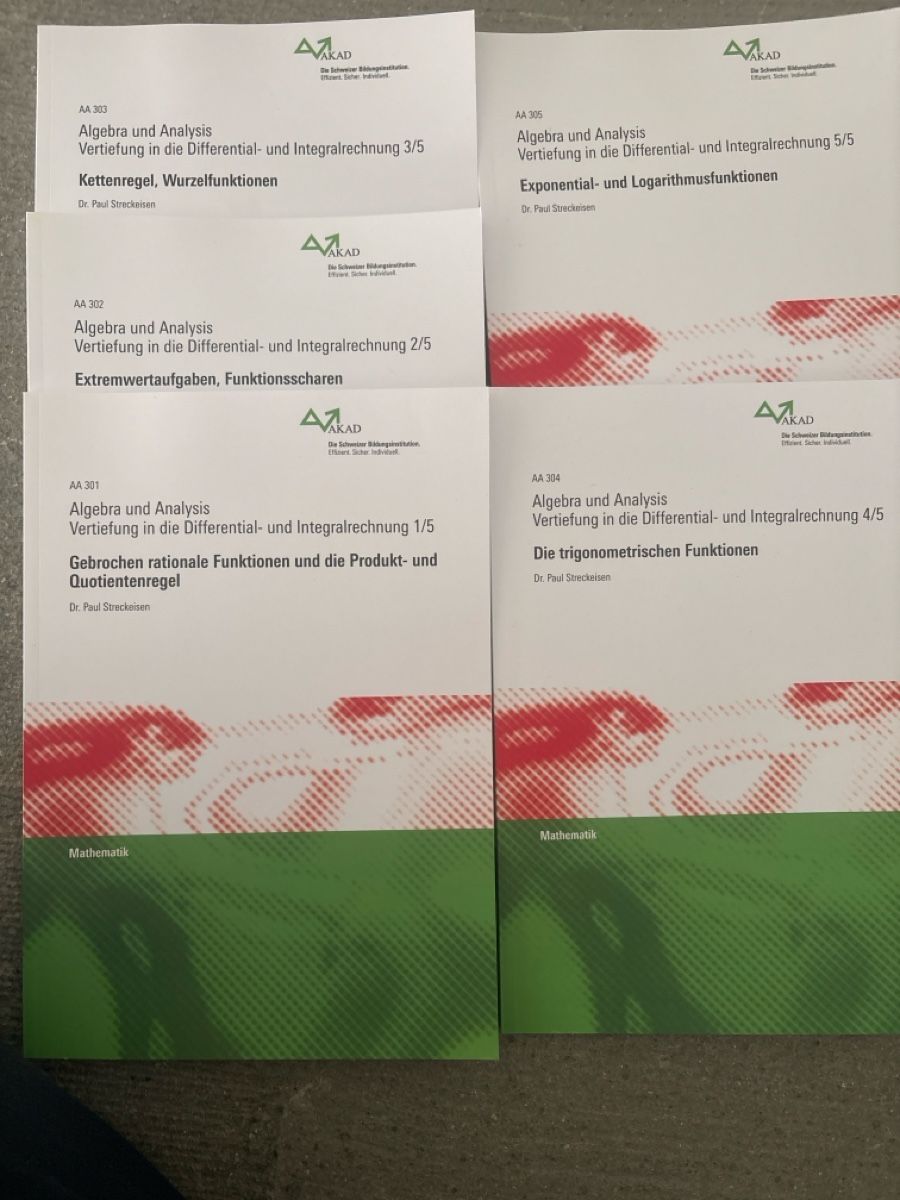 Libri: Algebra&Analysis, differential/Integralrechnung AKAD – Nuovo (secondo la descrizione) da Zürich venduto da Astroglia