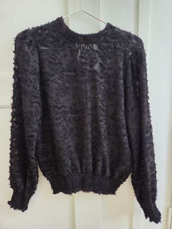 ONLY Bluse in Schwarz mit Struktur - Grösse XS