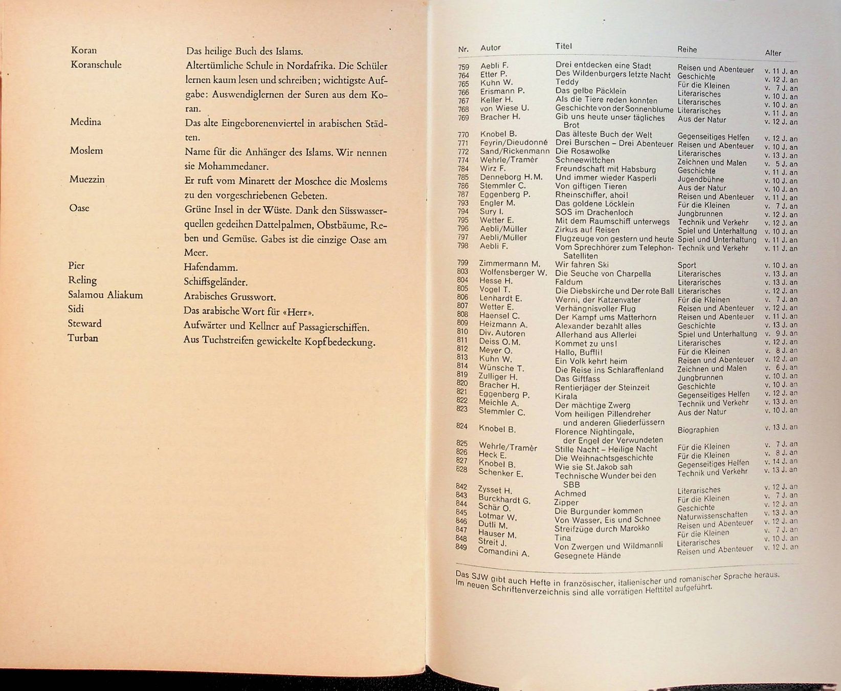Bücher: SJW 842 Hans Zyssed Achmed EA 1964 – Gebraucht aus Reitnau von Zaomir 6