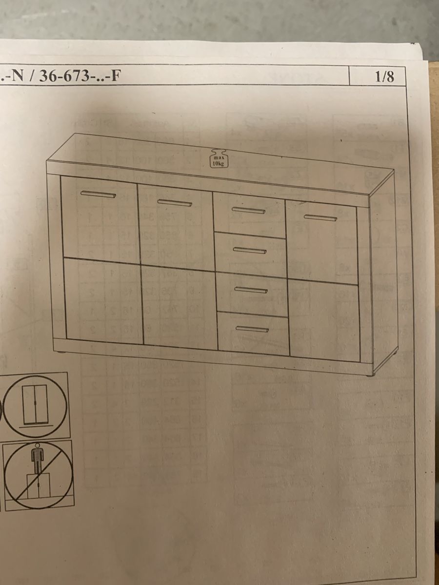Cassettiere: Kommode Steinoptik Neu (noch im Karton) – Nuovo (secondo la descrizione) da Siebnen venduto da lak_y8fl 2