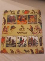Feuille de timbres rares - Faune du Congo - Collection!