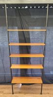 MCM Vintage Design, Teleskopregal, 5 Tablare, Teak, 1970er