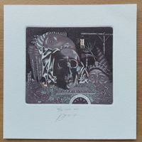 Exlibris Juri Jakovenko - Original Farbradierung Tod sign.