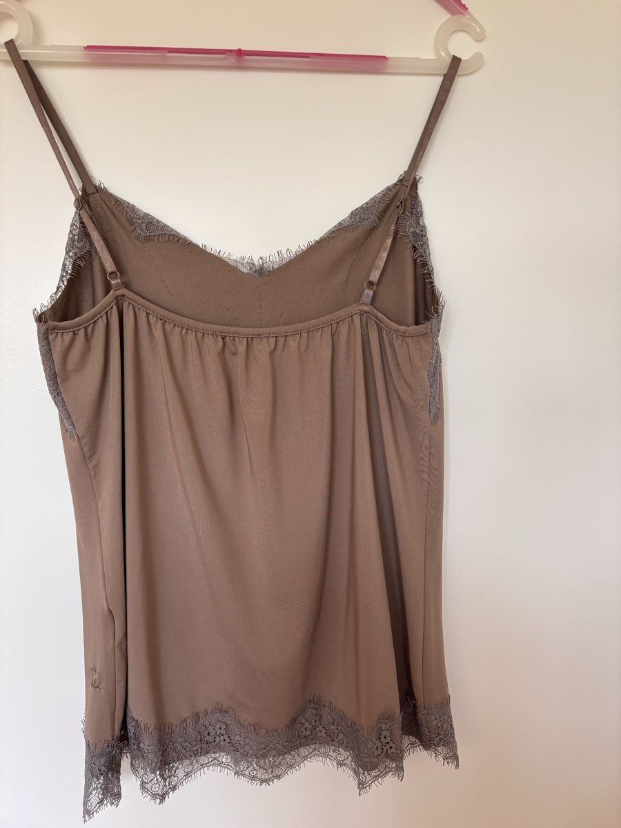Tops: Schickes Top mit Spitze, Gr. L beige/grau, – D'occasion à Jona par ardnas04 1