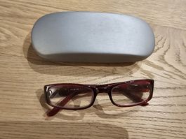 Rote Lesebrille mit Etui - Top Zustand!