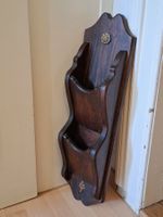 Vintage Wandbriefhalter und Schlüsselablage im alpinen Stil