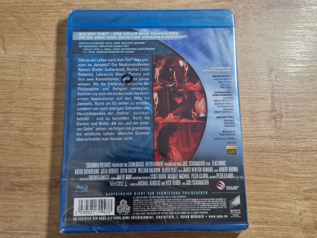 Tutti i DVDs: Flatliners (1990) NEU OVP Bluray – Nuovo e nell'imballaggio originale da Pfungen venduto da Whitie 1