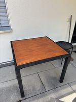 Gartentisch Rattan mit Holzplatte 