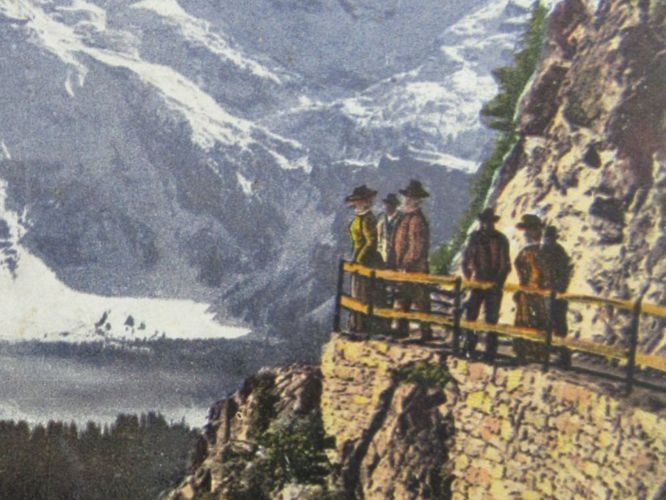 Cartoline postali: STANSERHORN ANDER-GRUPPE BLICK GEGEN TITLIS – Usato da Ettingen venduto da Hausi4711 1