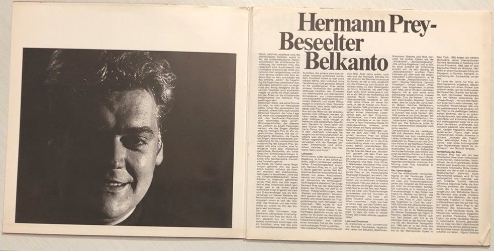 Dischi in vinile: Hermann Prey – Edition 2000 (2 LPs) – Usato da Grüningen venduto da azulrojo 2