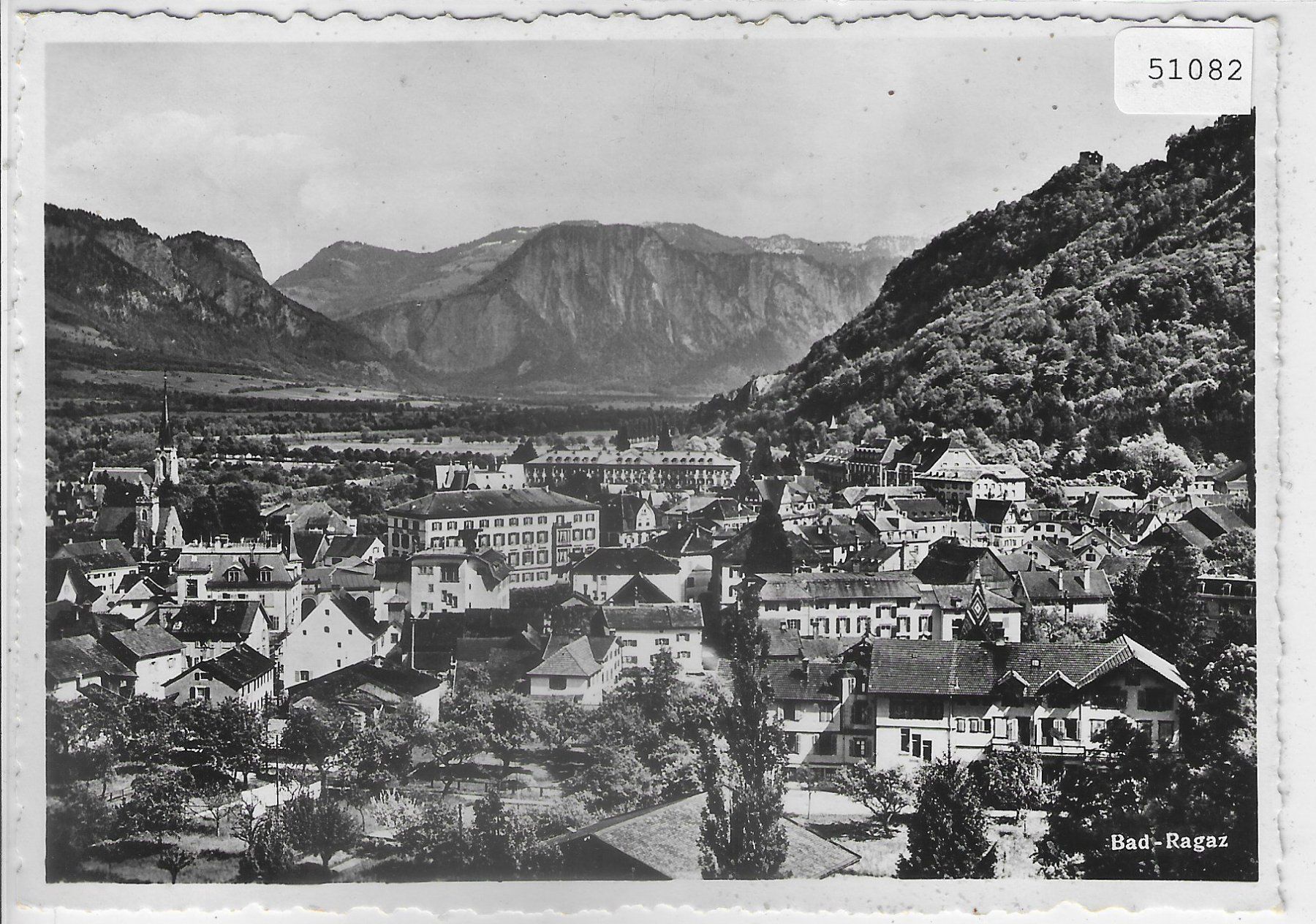 Ansichtskarten: Bad Ragaz - Generalansicht – Gebraucht aus Ettingen von Kartenplanet