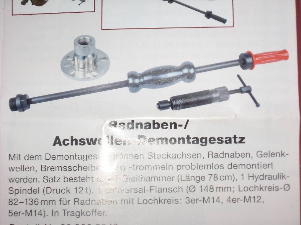 Tutti gli attrezzi: Radnaben-Werkzeugsatz – Usato da Schmerikon venduto da 1qw2