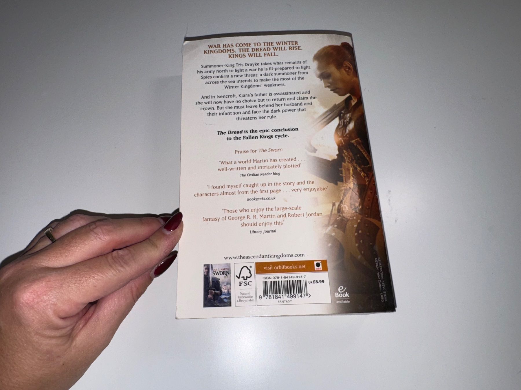 Libri: NOVEL: Gail Z. Martin, The dread – Usato da Grosswangen venduto da English_books 9
