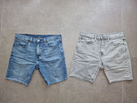 2x Levi's 412 Slim Fit Jeans Shorts