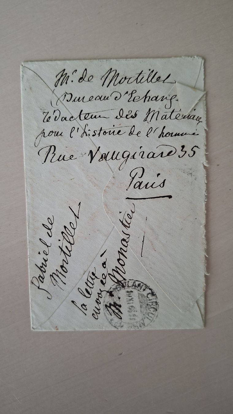 Alle Briefmarken: Enveloppe postale ancienne affranchie Paris 1886 – Gebraucht aus Court von sch_99mz 1