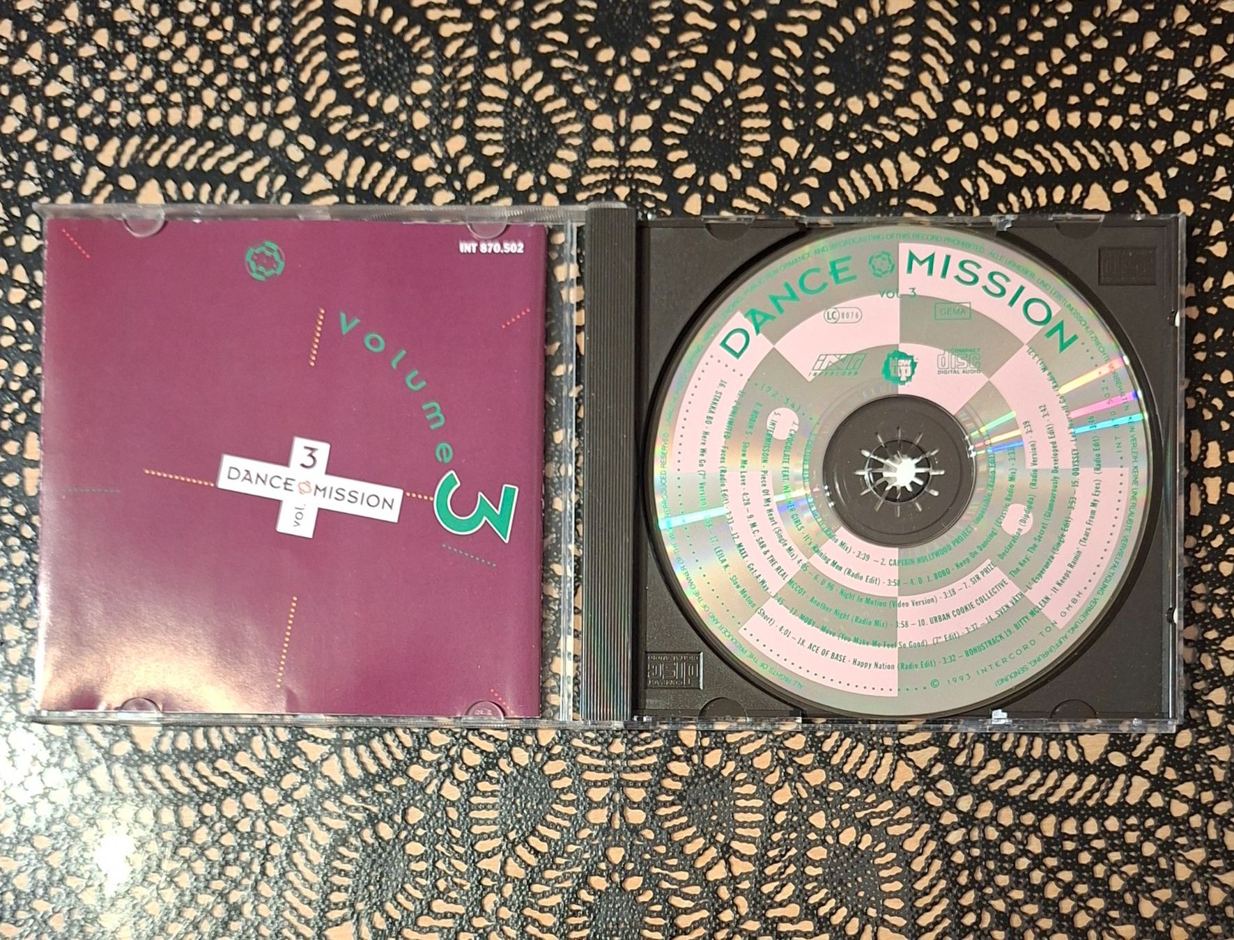 CD: Dance Mission Vol. 3, CD 1993, Hit Compilation, Sampler – Usato da Amriswil venduto da Celini3 2