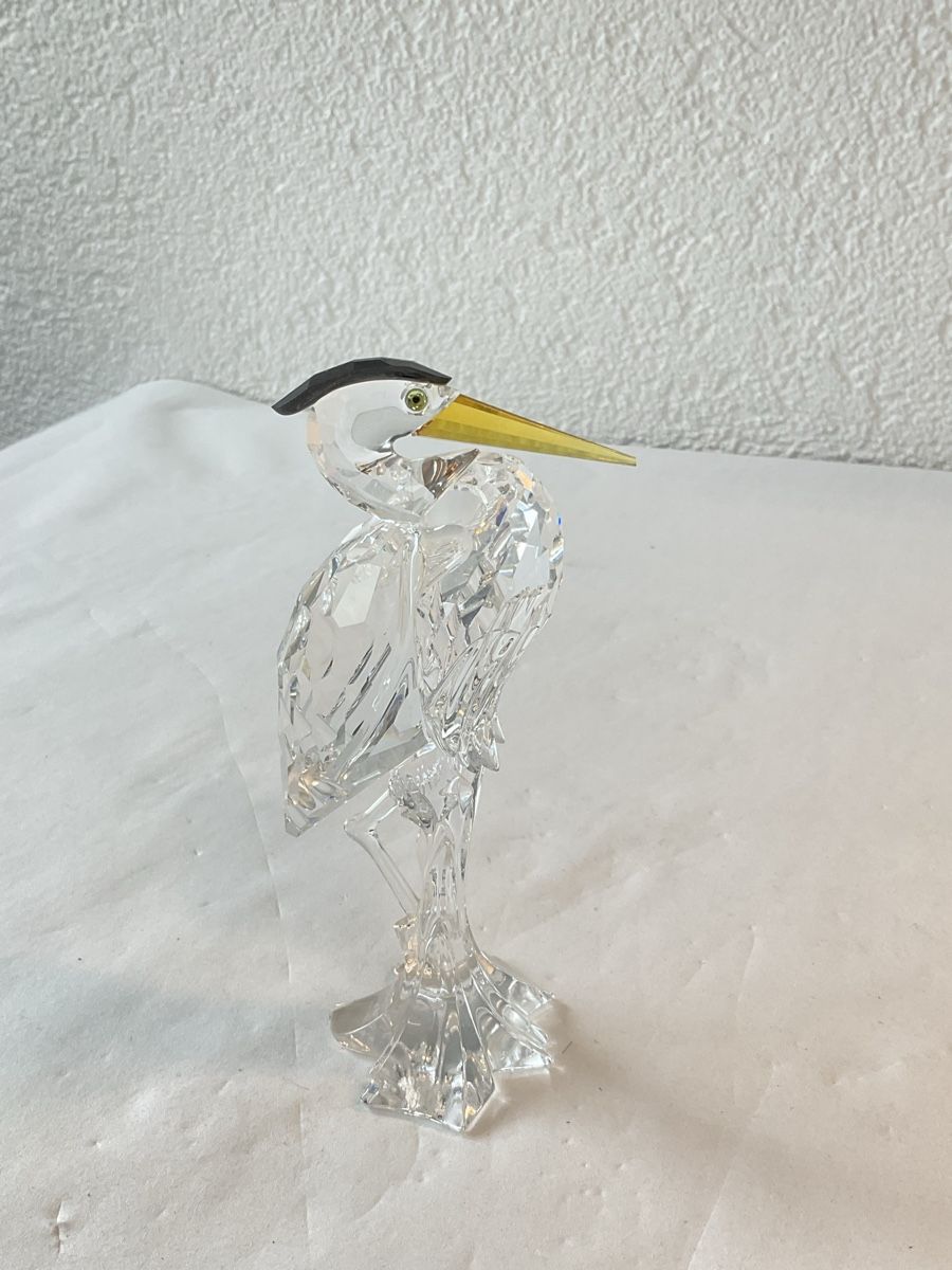 Swarovski Statuette: Swarovski Crystal, Héron argenté  – Usato da Malleray venduto da Robot12 5
