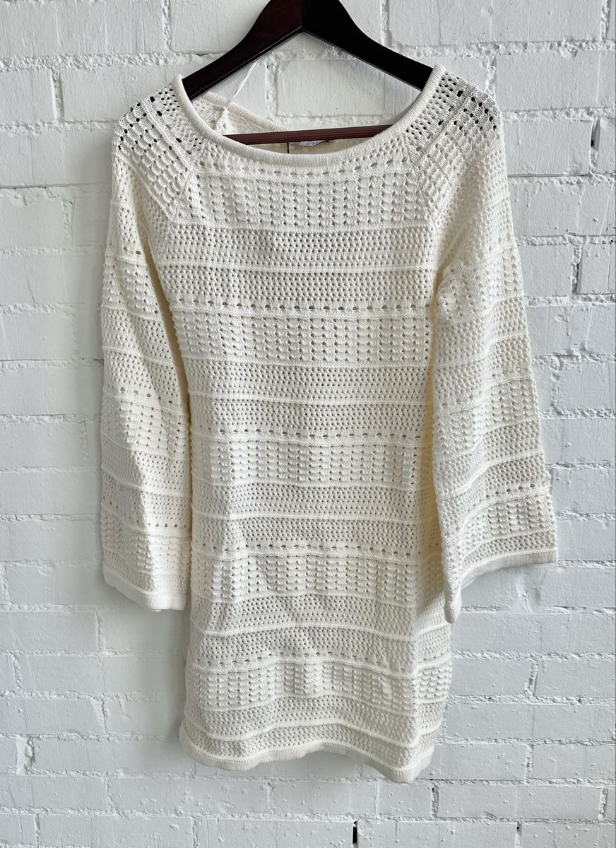 Zara Kleider: ZARA Strick-Kleid in Off-White / Gr. L – Neu und originalverpackt aus Bern von Fraeuleinhonig 1