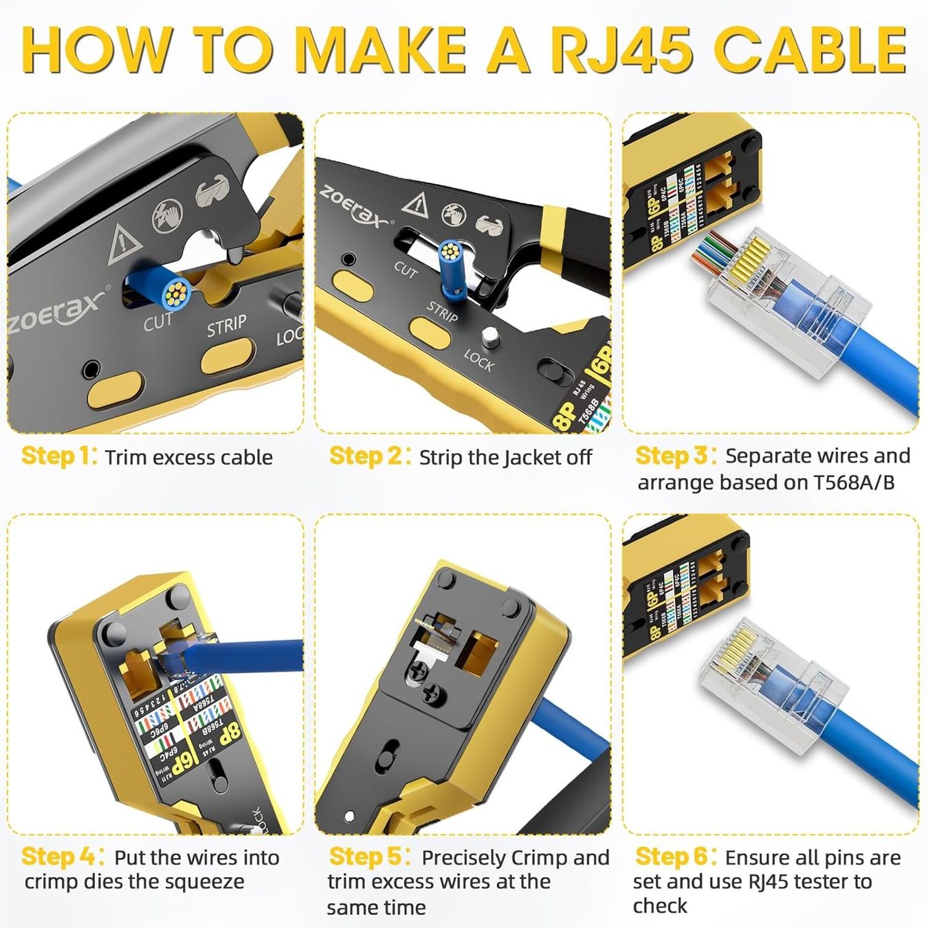 Alle Werkzeuge: Profi RJ45 Crimpzange – Neu und originalverpackt aus Châtelaine von topshop.switzerland 2