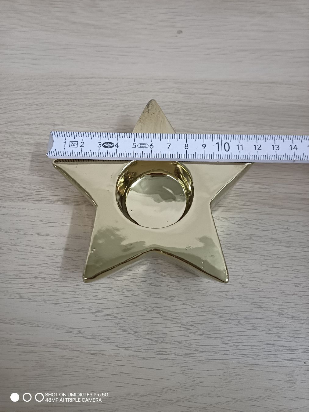 Kerzenständer: Teelicht Halter Stern Goldfarbig  – Neu und originalverpackt aus Aarwangen von to-hirschi 2