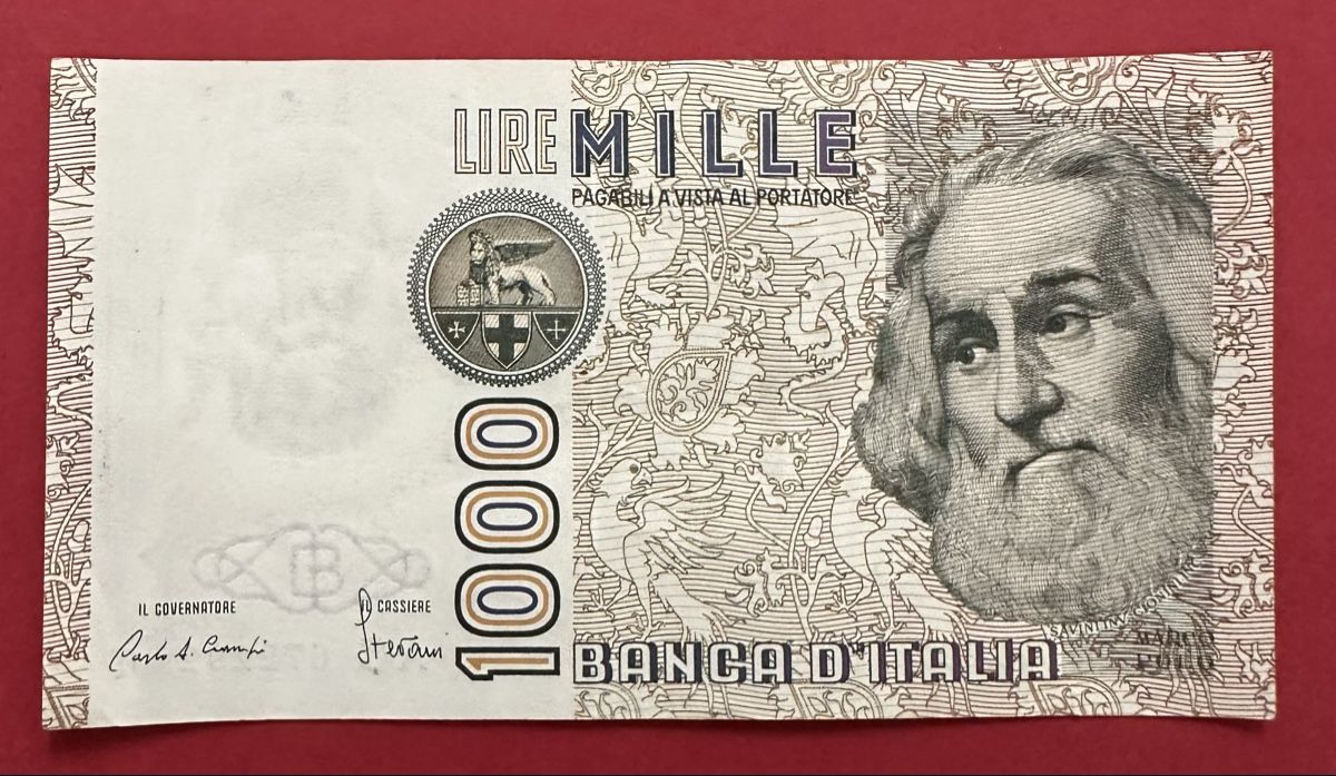 Banknoten: Italien 1982 1000 Lire – Gebraucht aus Watt von Coins13
